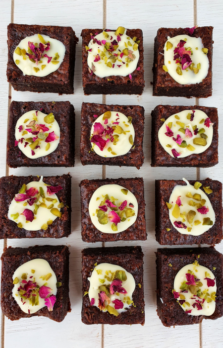 The Rose and Pistachio Brownie 